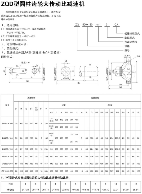 ZQD型圓柱齒輪大傳動(dòng)比減速機(jī)75